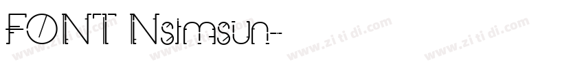 FONT Nsimsun字体转换